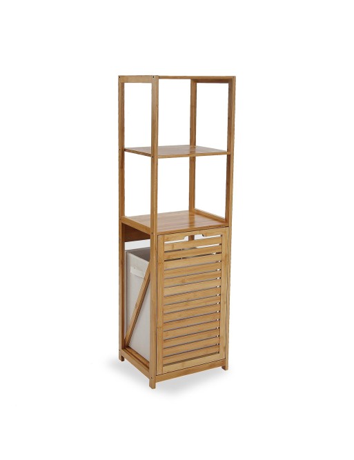 Bathroom furniture with 2 shelves and laundry basket Bathroom furniture with 2 shelves and laundry basket