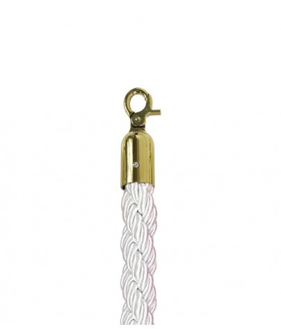 Braided 1.5m cord for cord separator post (Gold / White)