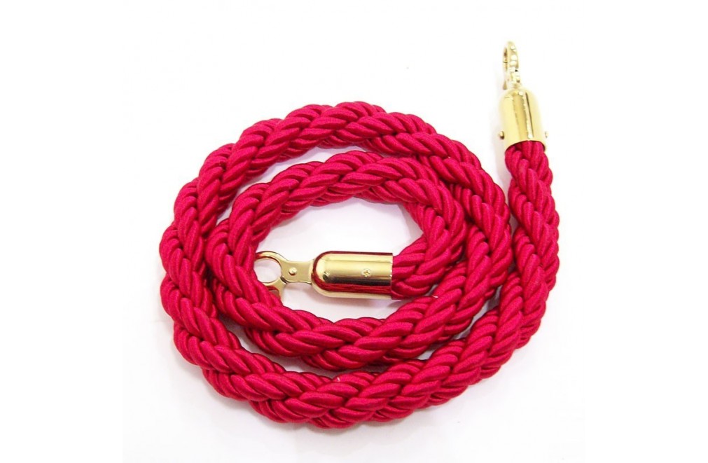 Braided 2.5m cord for cord separator post (Gold / Red)