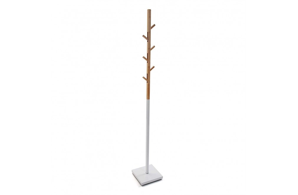 Metal and wood coat stand. Model Colonia (White)