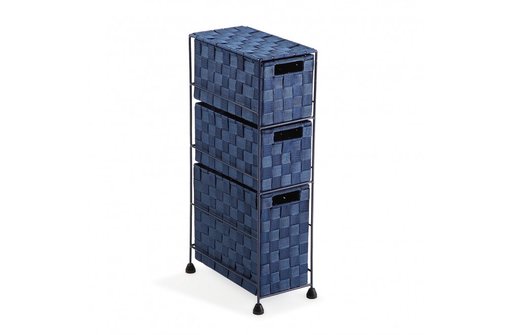 Furniture for your bathroom with 3 drawers, model Dark blue