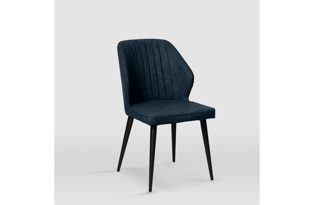 Dining or living room chair. Sevilla model (Charcoal blue - 4 units)