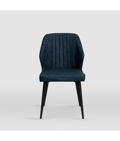 Dining or living room chair. Sevilla model (Charcoal blue - 4 units)