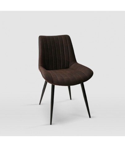 Dining or living room chair. Sonia model (Chocolate - 4 units)