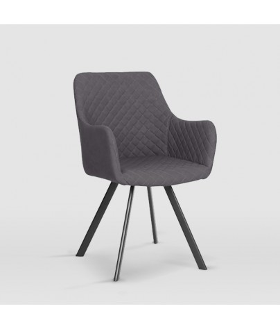 Dining or living room chair. Ana model (Synthetic quartz leather)