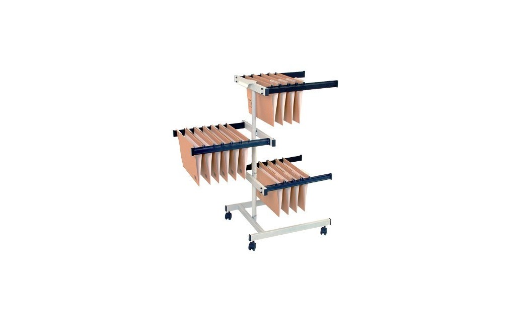Trolley for hanging document folders