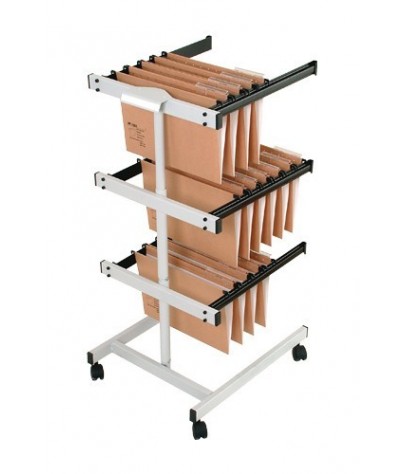 Trolley for hanging document folders