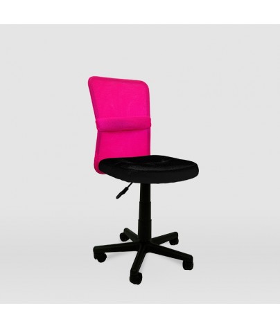 Office or studio chair for children, Daniela model (rose - black)