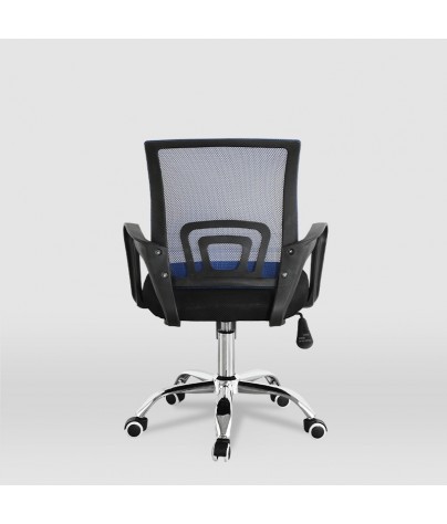 Office or studio chair for children, Hugo model (black - blue)