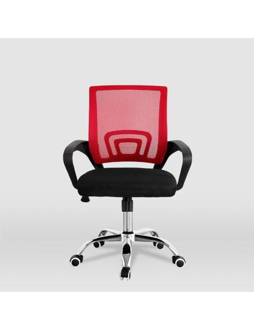 Büro- oder Studiostuhl für Kinder, Modell Hugo (Schwarz - Rot) Büro- oder Studiostuhl für Kinder, Modell Hugo (Schwarz - Rot)