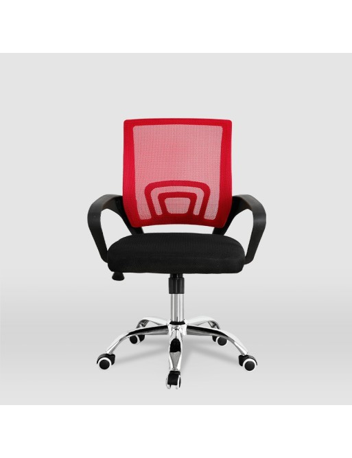 Silla de oficina o estudio infantil, modelo Hugo (negra - roja) Silla de oficina o estudio infantil, modelo Hugo (negra - roja)