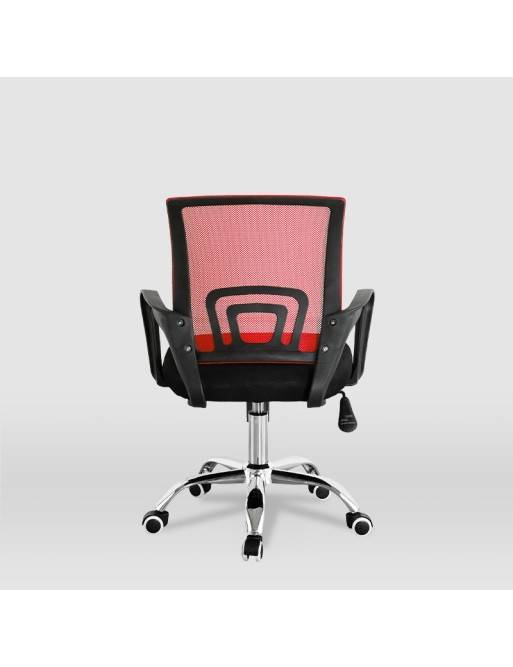 Büro- oder Studiostuhl für Kinder, Modell Hugo (Schwarz - Rot) Büro- oder Studiostuhl für Kinder, Modell Hugo (Schwarz - Rot)