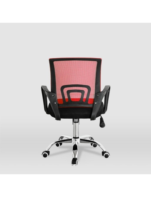 Silla de oficina o estudio infantil, modelo Hugo (negra - roja) Silla de oficina o estudio infantil, modelo Hugo (negra - roja)