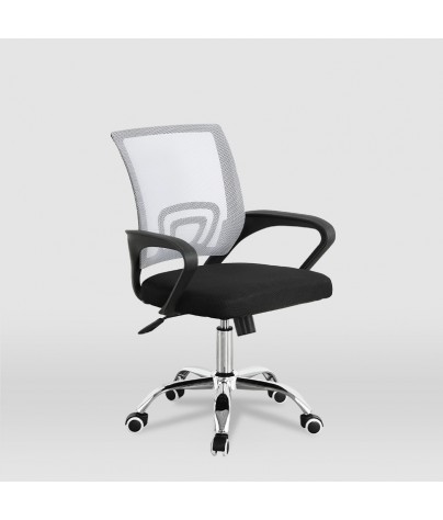 Office or studio chair for children, Hugo model (black - gray)