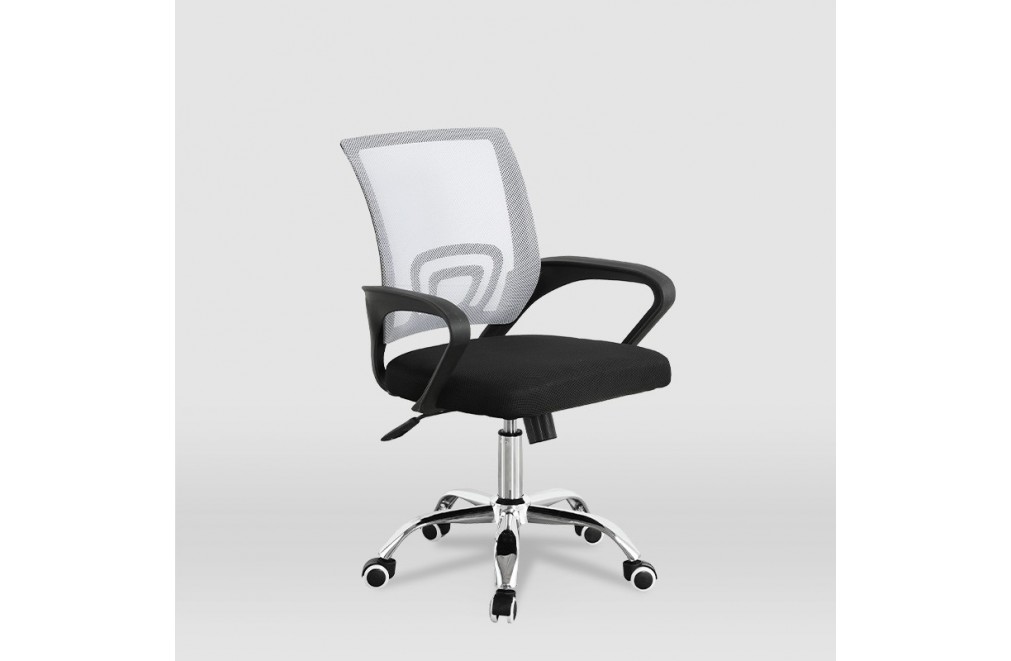 Office or studio chair for children, Hugo model (black - gray)