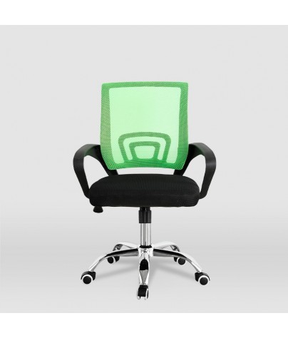 Chaise de bureau ou d'étude pour enfants, modèle Hugo (noir - vert)
