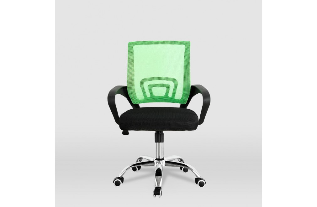 Office or studio chair for children, Hugo model (black - green)