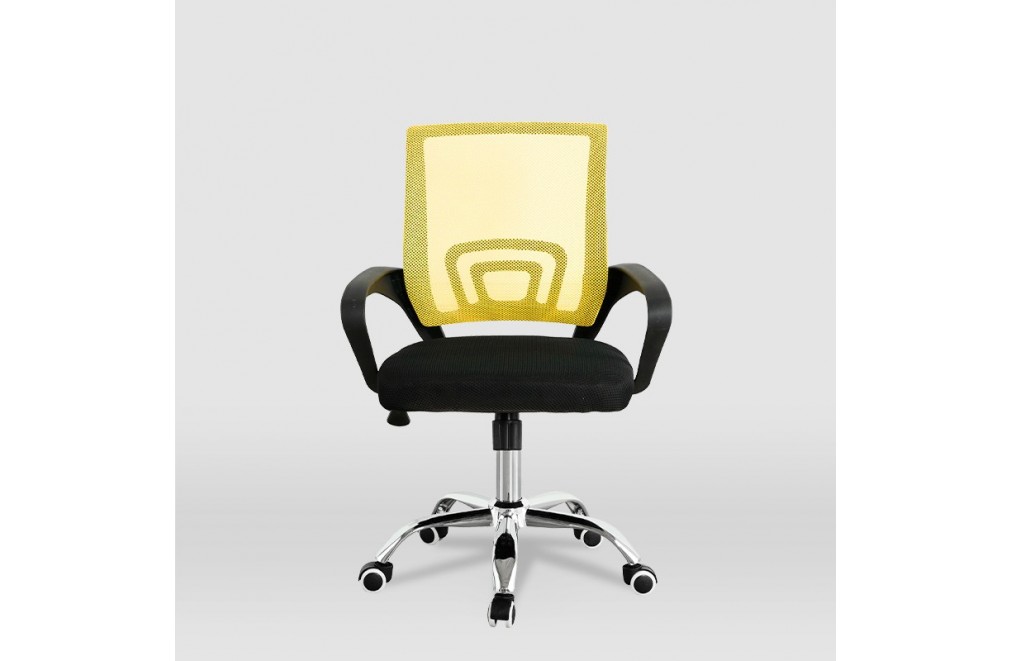 Office or studio chair for children, Hugo model (black - yellow)