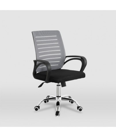 Office or studio chair for children, Mateo model (black - gray)