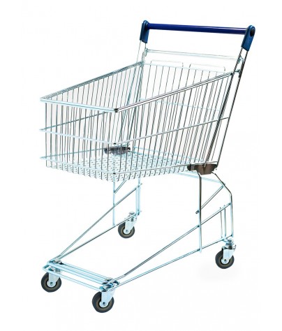 Shopping cart with a capacity of 100 liters. Shopping cart without baby carrier.