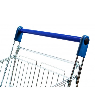 Shopping cart with a capacity of 100 liters. Shopping cart without baby carrier.