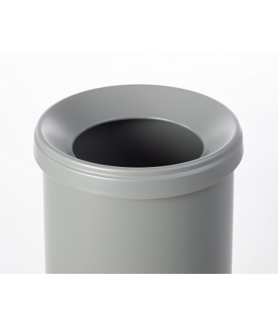 Papierkorb mit Gummiunterseite. 25 Liters (Grau)