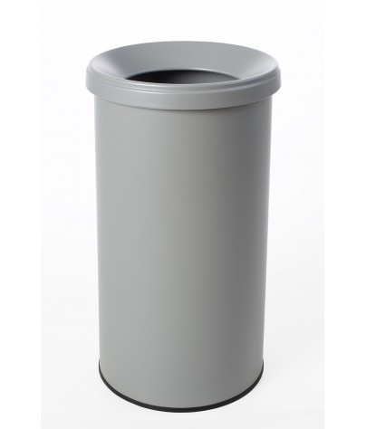Wastepaper basket with protective ring on base. 25 Liters (Grey)