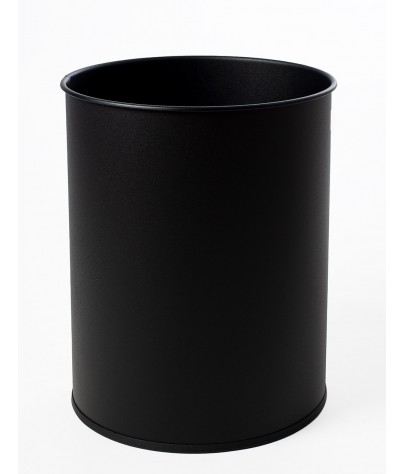 Wastepaper basket 15 Liters - 31 x 26 cm. Color black