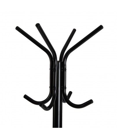 Metal coat rack stand. Black color (eco1)