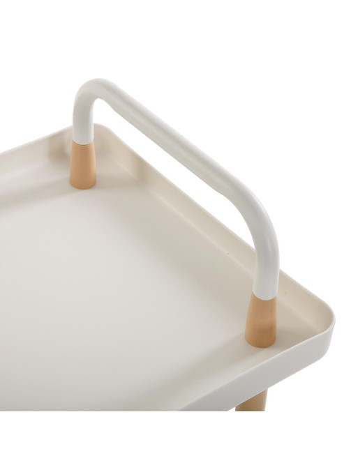 Cart with wheels and 3 shelves, model Praga. White color Cart with wheels and 3 shelves, model Praga. White color