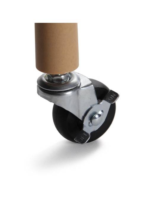 Carro con ruedas y 3 estantes, modelo Praga. Color blanco Carro con ruedas y 3 estantes, modelo Praga. Color blanco