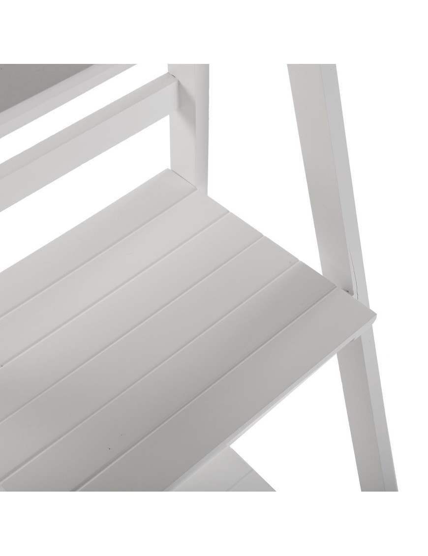 Bathroom shelf with wheels, 3 shelves. Model Detroit (White)