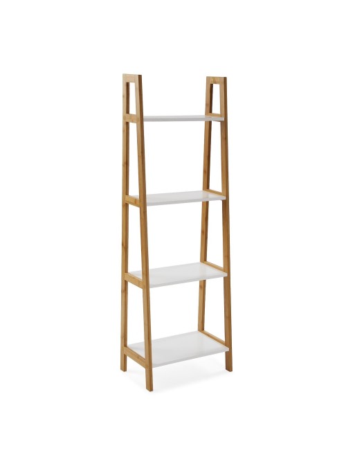 Estantería de baño con 4 baldas, modelo Kansas (blanco)