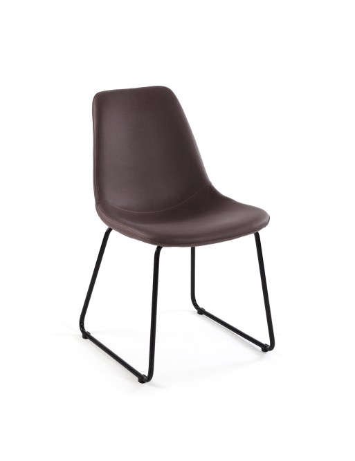 Four Kitchen chairs, Poli model (Brown)