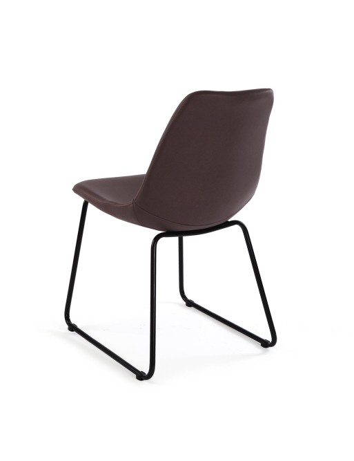 Four Kitchen chairs, Poli model (Brown)