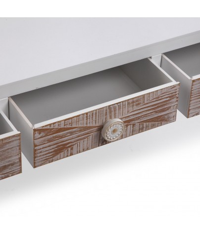 Table centrale avec 3 tiroirs, modèle Pin
