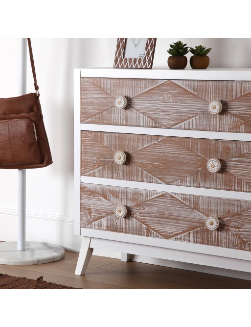 Chest with 3 drawers, model Pine