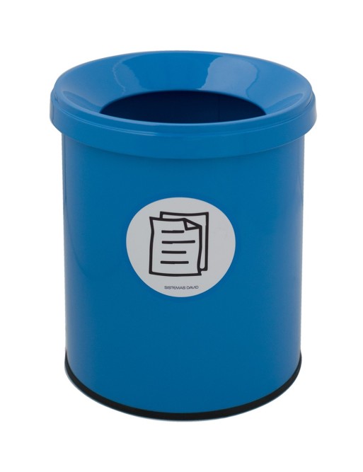 Papierkorb mit Gummiunterseite. 15 Liters. 5 Farben Papierkorb mit Gummiunterseite. 15 Liters. 5 Farben