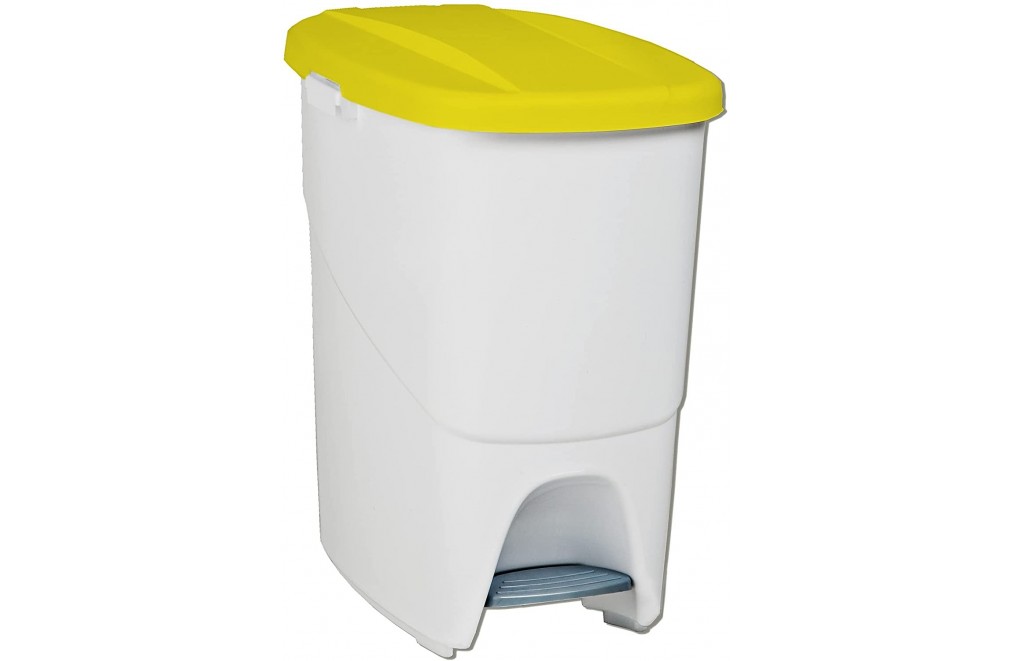 Garbage container with interior separator. 25 Liters. 5 Colors