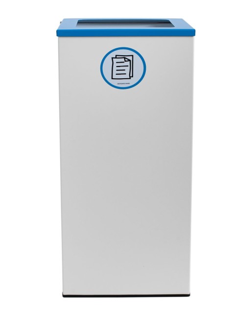 Weißer Metall-Recyclingbehälter 76 Liter (5 Farben) Weißer Metall-Recyclingbehälter 76 Liter (5 Farben)