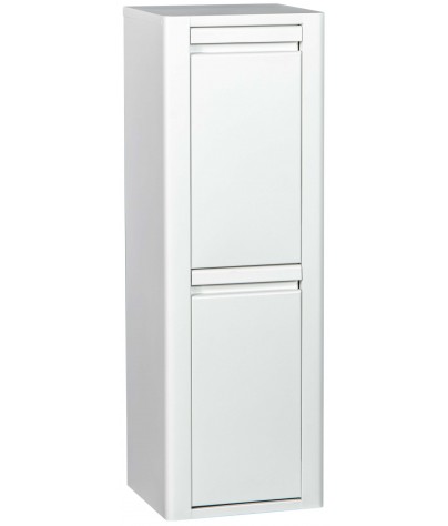 Metal furniture for recycling with two compartments, model Vienna 2 (White)