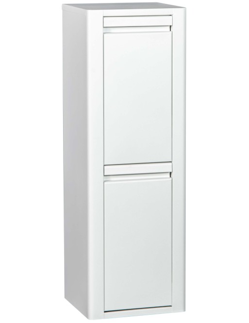 Metallmöbel für Recycling mit zwei Fächern, Modell Wien 2 (Weiß)