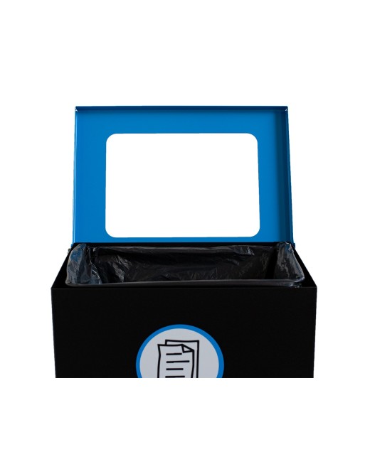 Poubelle de recyclage métallique 91 Litres (5 couleurs) Poubelle de recyclage métallique 91 Litres (5 couleurs)