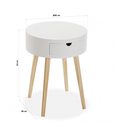 Side Table, model Round 2