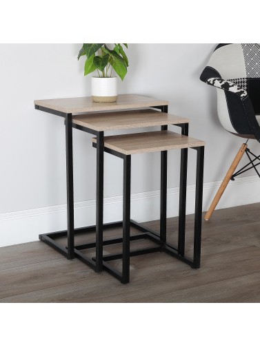 Set mit drei Hilfstischen, Modell Office