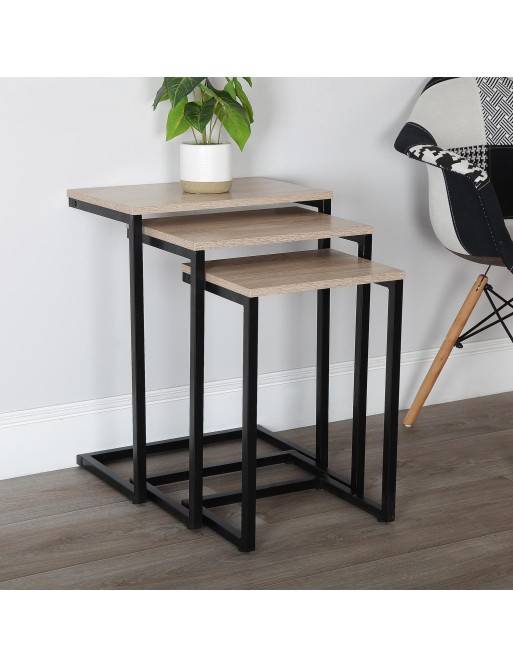 Ensemble de trois tables auxiliaires, modèle Office Ensemble de trois tables auxiliaires, modèle Office