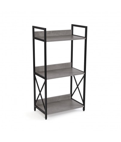 Metal shelf with 3 wooden shelves. Model Paris