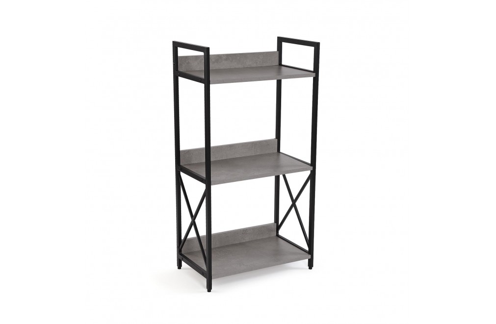 Metal shelf with 3 wooden shelves. Model Paris