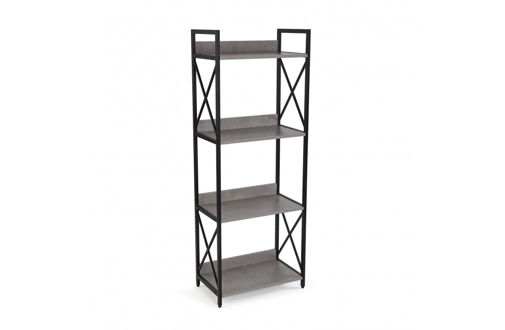 Metal shelf with 4 wooden shelves. Model Paris