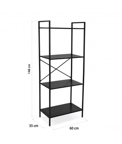 Metal shelf with 4 shelves. Metal plus model